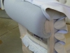 Bracciolo chesterfield in lavorazione