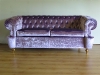 Divano chesterfield mug in velluto stropicciato