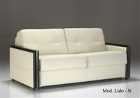 Divano letto in pelle Lido N
