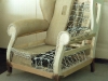 poltrona bergere molle legate a mano