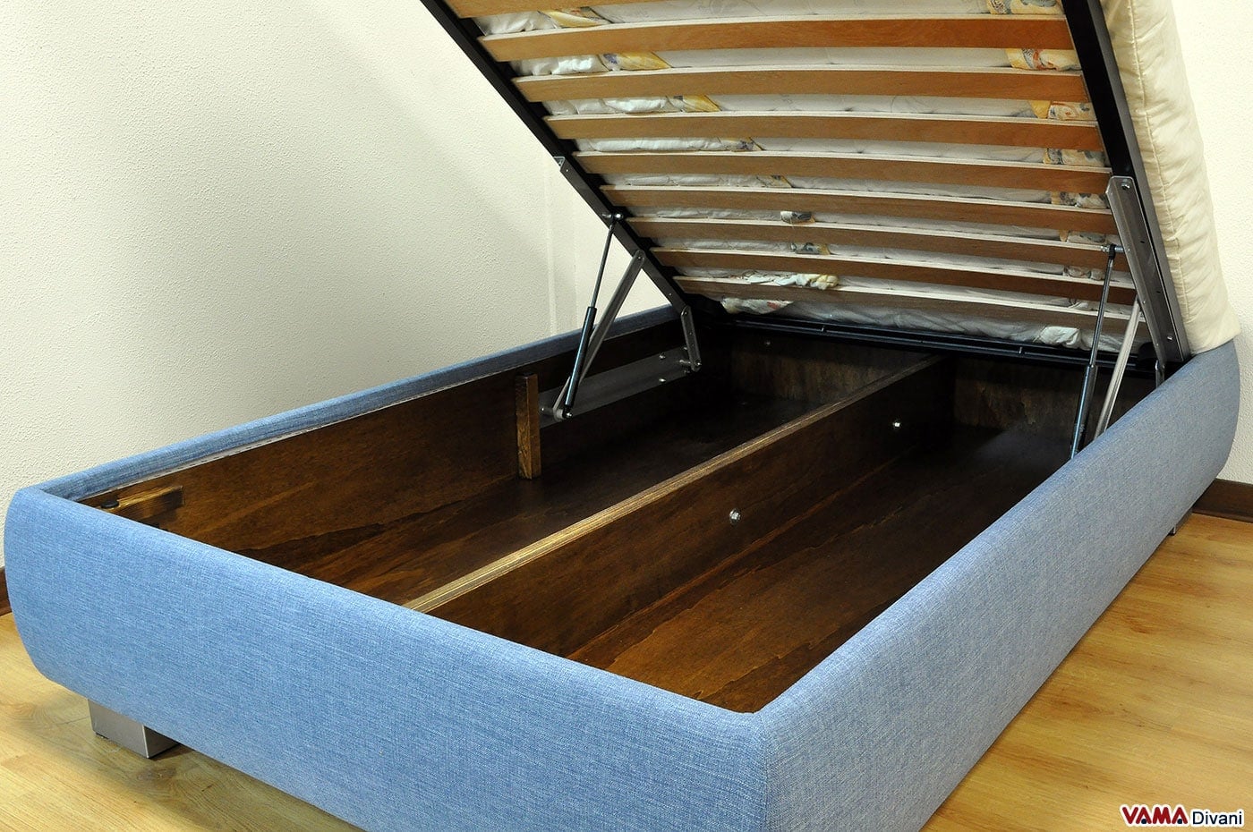 Letti legno giapponesi : letti matrimoniali con contenitore flou ...