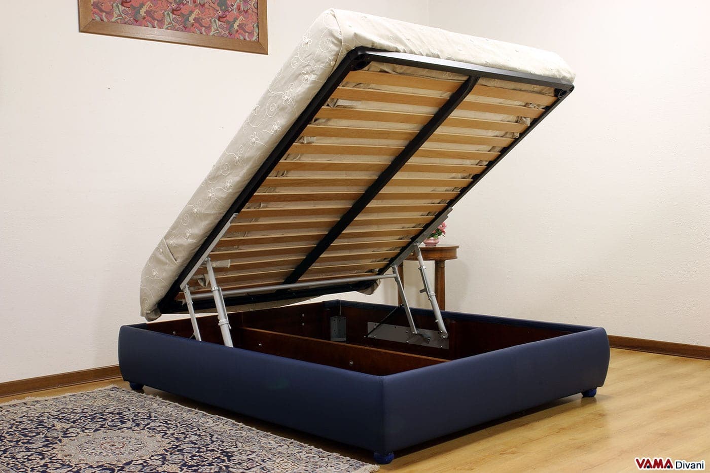 Letto Con Contenitore Senza Testata