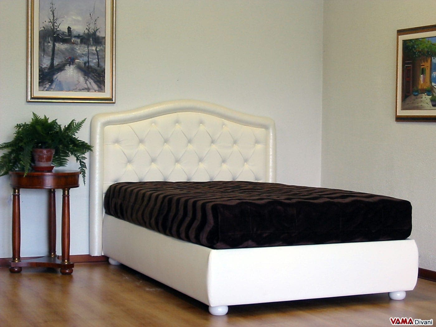 Letto singolo misure: letto singolo in ferro battuto effetto legno ...