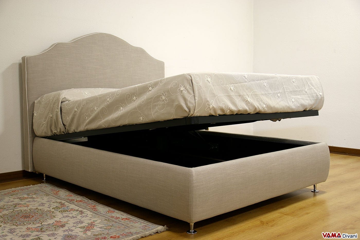 Letto Sommier Matrimoniale Con Contenitore