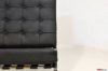 Poltrona barcelona nera in pelle