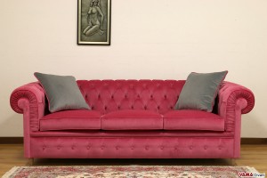 Divano Chesterfield in velluto