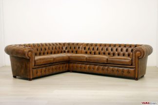 Divano Chesterfield angolare