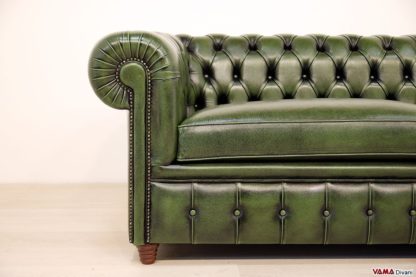 Bracciolo divano Chesterfield in stile inglese