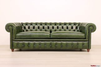 divano chesterfield verde