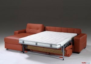 Divano letto matrimoniale con penisola