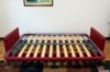 Divano letto con rete a doghe in legno