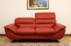 Divano moderno rosso in pelle