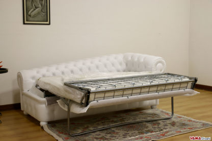 Divano letto dormeuse chaise longue Chesterfield