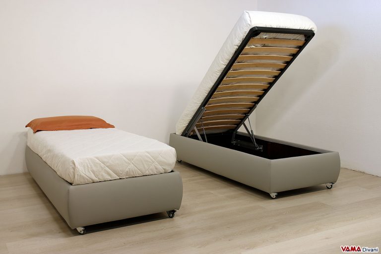 Letto Singolo Contenitore senza Testata VAMA Divani