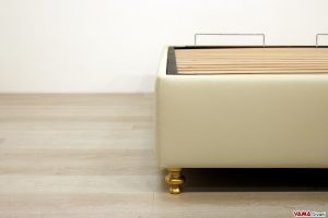 Letto contenitore matrimoniale con contenitore alto da terra