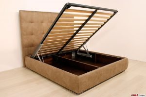 Letto moderno con contenitore su misura