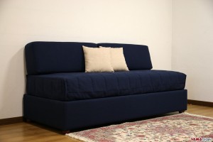 Letto divano contenitore senza testate e braccioli