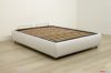 Letto con contenitore matrimoniale bianco in pelle