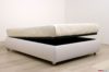 Letto con contenitore sfoderabile imbottito in ecopelle