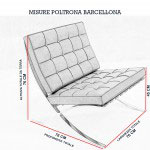 Misure poltrona barcelona