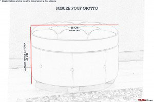 Misure pouf tondo