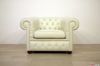 Poltrona Chesterfield bianca