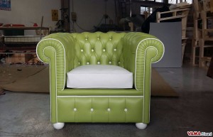 Poltrona Chesterfield su misura