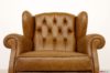 Schienale in capitonnè poltrona bergere in pelle
