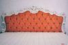 Testata letto Barocco con cornice laccata bianca