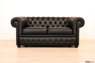 Divano Chesterfield nero