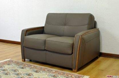Divano 2 posti con letto singolo e legno
