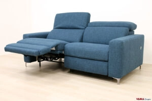 Divano relax elettrico in tessuto sfoderabile
