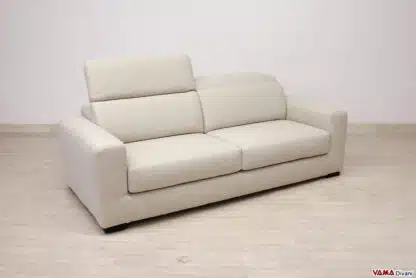 divano moderno con poggiatesta relax reclinabile manuale