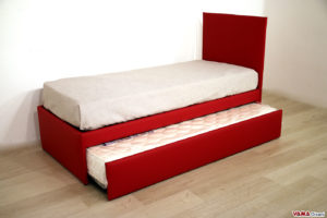 letto singolo con letto estraibile