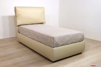 Letto con testata morbida