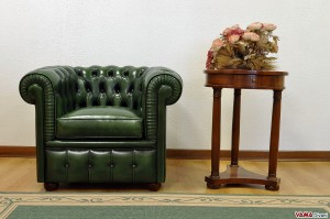 poltrona chester verde inglese piccola