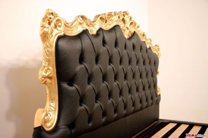 Letto barocco oro e nero