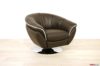 Poltrona girevole moderna marrone