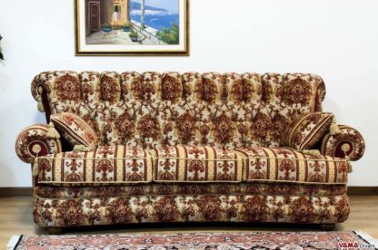 Divano 3 posti damascato