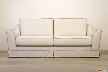 Divano classico 3 posti beige
