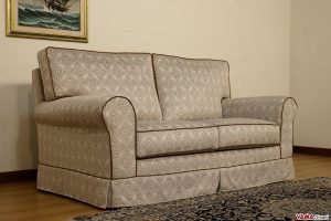 Divano 2 posti con tessuto moderno