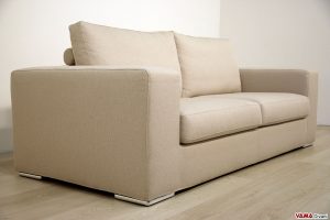 Divano moderno di design in tessuto grigio