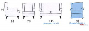Misure piccola poltrona bergere