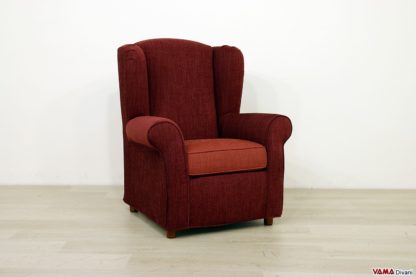 Poltrona classica con orecchioni bergère