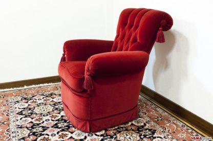 Poltrona piccola classica imbottita