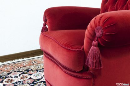 Braccioli poltrona con nappe