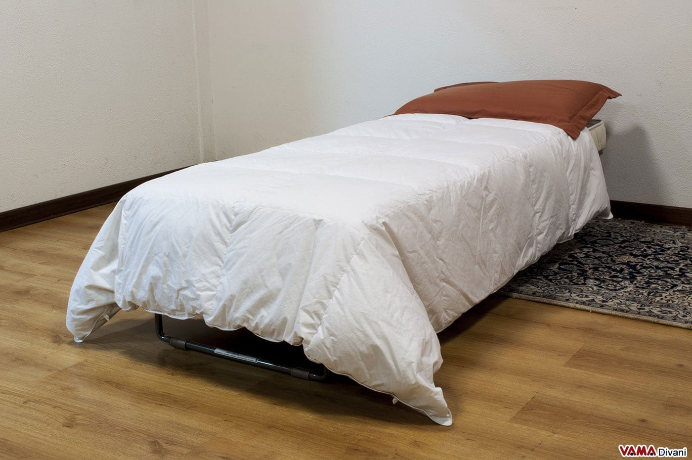 Pouf letto singolo con trapunta