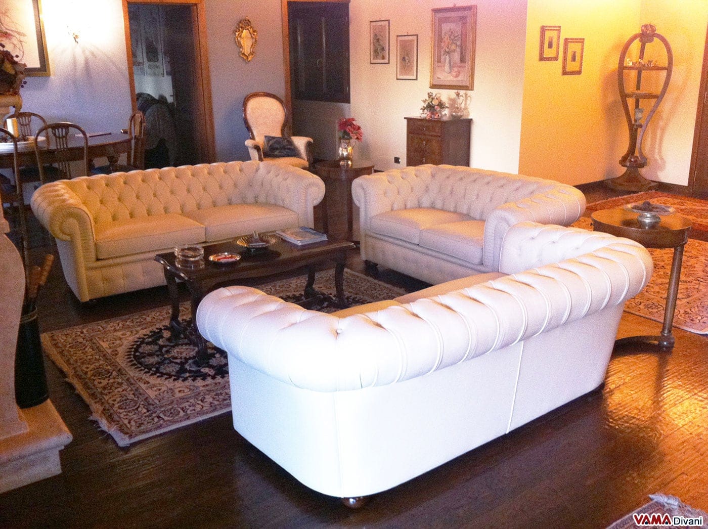 Salotto Chesterfield Dianco Salotto Chester Bianco