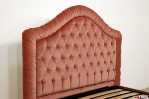 Testiera letto imbottita matrimoniale in velluto e swarovski