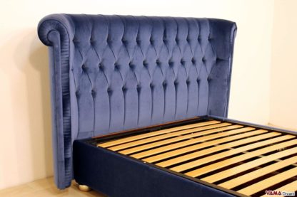 Testata letto imbottita matrimoniale leichester